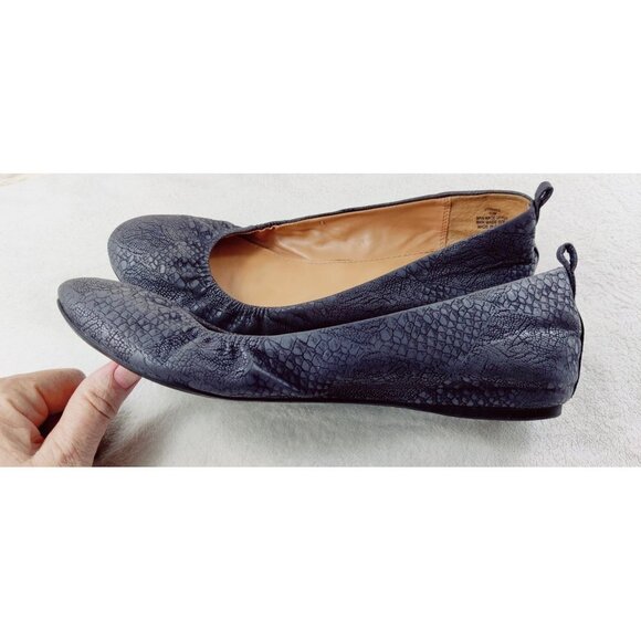 Ballet Gray Flat Style & Co Faux Snakeskin Slipper Faux Vinniee Slip On Size 10 - Picture 10 of 12